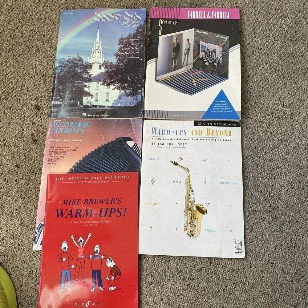 VTG Music Songbooks Contemporary Christian Piano Solo Accordion Favorite 5 Books